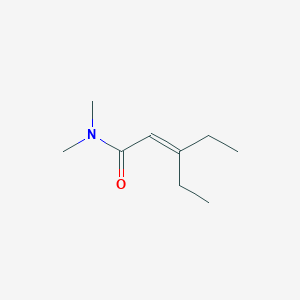 molecular formula C9H17NO B14185411 3-Ethyl-N,N-dimethylpent-2-enamide CAS No. 922177-51-3