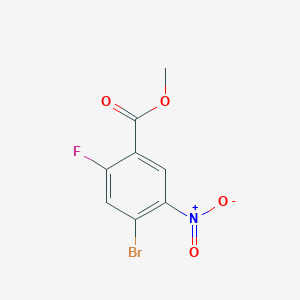 molecular formula C8H5BrFNO4 B1418542 4-溴-2-氟-5-硝基苯甲酸甲酯 CAS No. 1153285-35-8