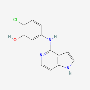 2-Chloro-5-[(1H-pyrrolo[3,2-c]pyridin-4-yl)amino]phenol