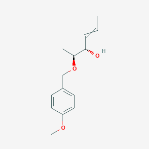 molecular formula C14H20O3 B14185423 (2S,3S)-2-[(4-methoxyphenyl)methoxy]hex-4-en-3-ol CAS No. 917839-15-7