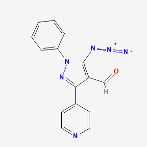 5-Azido-1-phenyl-3-(pyridin-4-yl)-1H-pyrazole-4-carbaldehyde