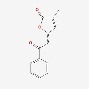 molecular formula C13H10O3 B14185475 3-Methyl-5-(2-oxo-2-phenylethylidene)furan-2(5H)-one CAS No. 923025-72-3