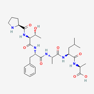 molecular formula C30H46N6O8 B14185489 L-Prolyl-L-threonyl-L-phenylalanyl-L-alanyl-L-leucyl-L-alanine CAS No. 920283-32-5