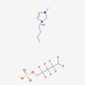 molecular formula C13H20F8N2O4S B14185514 1-Butyl-3-methyl-2,3-dihydro-1H-imidazol-1-ium 2,2,3,3,4,4,5,5-octafluoropentyl sulfate CAS No. 868850-24-2