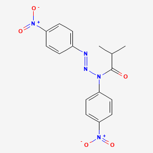 1-[(2E)-1,3-Bis(4-nitrophenyl)triaz-2-en-1-yl]-2-methylpropan-1-one