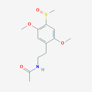 molecular formula C13H19NO4S B14185525 N-{2-[4-(Methanesulfinyl)-2,5-dimethoxyphenyl]ethyl}acetamide CAS No. 850140-26-0