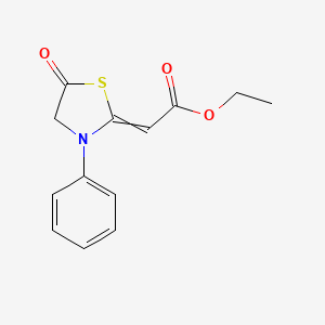 Ethyl (5-oxo-3-phenyl-1,3-thiazolidin-2-ylidene)acetate