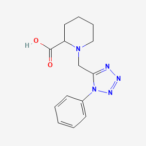 molecular formula C14H17N5O2 B1418555 1-[(1-苯基-1H-1,2,3,4-四唑-5-基)甲基]哌啶-2-羧酸 CAS No. 1218192-47-2