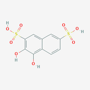 molecular formula C10H8O8S2 B14185551 3,4-Dihydroxynaphthalene-2,7-disulfonic acid CAS No. 859454-54-9