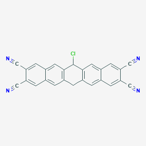 6-Chloro-6,13-dihydropentacene-2,3,9,10-tetracarbonitrile