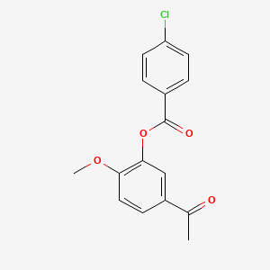 5-Acetyl-2-methoxyphenyl 4-chlorobenzoate