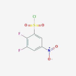 molecular formula C6H2ClF2NO4S B1418557 2,3-二氟-5-硝基苯磺酰氯 CAS No. 1156136-97-8