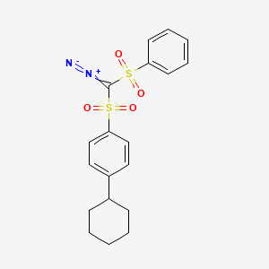 1-[(Benzenesulfonyl)(diazo)methanesulfonyl]-4-cyclohexylbenzene