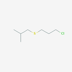 molecular formula C7H15ClS B1418558 1-氯-3-[(2-甲基丙基)硫烷基]丙烷 CAS No. 147298-64-4