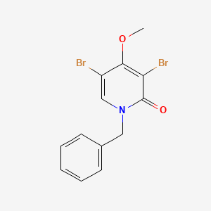 molecular formula C13H11Br2NO2 B14185583 1-Benzyl-3,5-dibromo-4-methoxypyridin-2(1h)-one CAS No. 920490-92-2