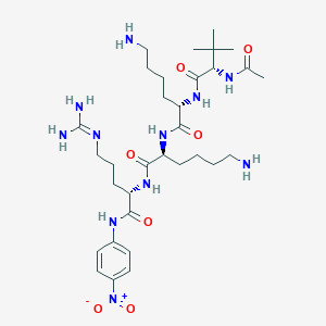 N-Acetyl-3-methyl-L-valyl-L-lysyl-L-lysyl-N~5~-(diaminomethylidene)-N-(4-nitrophenyl)-L-ornithinamide