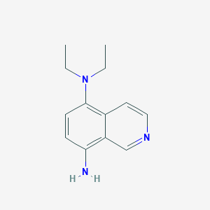 molecular formula C13H17N3 B1418559 5-N,5-N-二乙基异喹啉-5,8-二胺 CAS No. 1154275-79-2