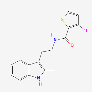 3-Iodo-N-[2-(2-methyl-1H-indol-3-yl)ethyl]thiophene-2-carboxamide