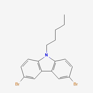 molecular formula C17H17Br2N B14185606 3,6-Dibromo-9-pentyl-9H-carbazole CAS No. 875797-70-9