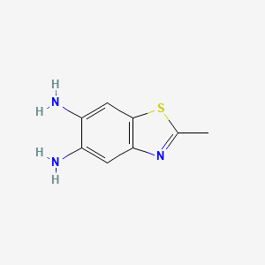 molecular formula C8H9N3S B1418561 2-甲基-1,3-苯并噻唑-5,6-二胺 CAS No. 101258-09-7