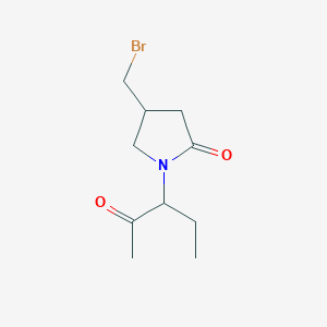 4-(Bromomethyl)-1-(2-oxopentan-3-yl)pyrrolidin-2-one