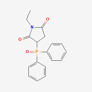 molecular formula C18H18NO3P B14185644 3-(Diphenylphosphoryl)-1-ethylpyrrolidine-2,5-dione CAS No. 922729-80-4