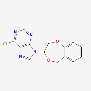 molecular formula C14H11ClN4O2 B14185664 6-Chloro-9-(2,3-dihydro-5H-1,4-benzodioxepin-3-yl)-9H-purine CAS No. 918304-34-4