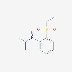 molecular formula C11H17NO2S B1418568 2-(ethanesulfonyl)-N-(propan-2-yl)aniline CAS No. 1154191-07-7