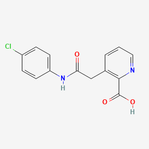 3-[2-(4-Chloroanilino)-2-oxoethyl]pyridine-2-carboxylic acid