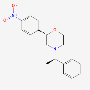 molecular formula C18H20N2O3 B14185684 (2S)-2-(4-nitrophenyl)-4-[(1R)-1-phenylethyl]morpholine CAS No. 920798-94-3