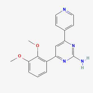 molecular formula C17H16N4O2 B14185687 4-(2,3-Dimethoxyphenyl)-6-(pyridin-4-yl)pyrimidin-2-amine CAS No. 914674-97-8