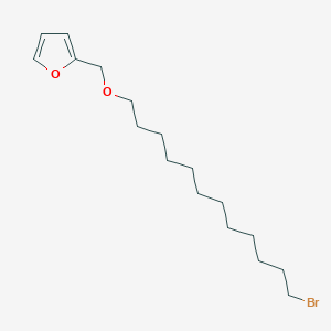 molecular formula C17H29BrO2 B14185689 2-{[(12-Bromododecyl)oxy]methyl}furan CAS No. 915798-87-7