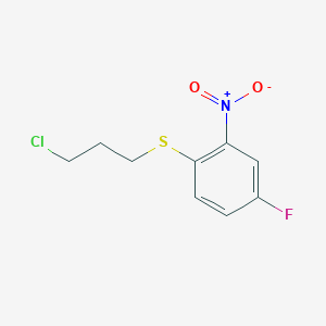 1-[(3-Chloropropyl)sulfanyl]-4-fluoro-2-nitrobenzene