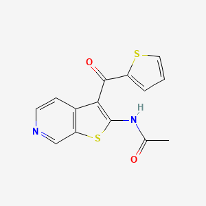 N-[3-(Thiophene-2-carbonyl)thieno[2,3-c]pyridin-2-yl]acetamide