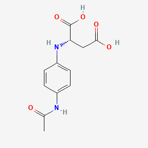 molecular formula C12H14N2O5 B14185730 N-(4-Acetamidophenyl)-L-aspartic acid CAS No. 834894-64-3