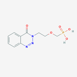 molecular formula C10H12N3O5P B14185738 {[2-(4-Oxo-1,2,3-benzotriazin-3(4H)-yl)ethoxy]methyl}phosphonic acid CAS No. 1086386-42-6