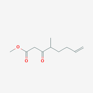 molecular formula C10H16O3 B14185742 7-Octenoic acid, 4-methyl-3-oxo-, methyl ester CAS No. 834900-28-6