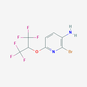 2-Bromo-6-[(1,1,1,3,3,3-hexafluoropropan-2-yl)oxy]pyridin-3-amine