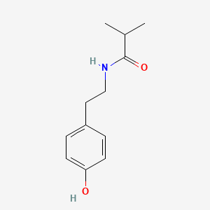 molecular formula C12H17NO2 B14185770 N-[2-(4-Hydroxyphenyl)ethyl]-2-methylpropanamide CAS No. 921607-19-4