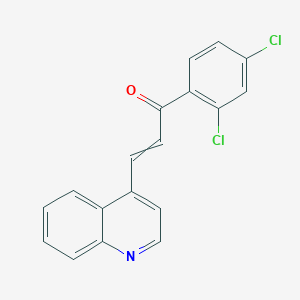 molecular formula C18H11Cl2NO B14185778 1-(2,4-Dichlorophenyl)-3-(quinolin-4-yl)prop-2-en-1-one CAS No. 914384-03-5