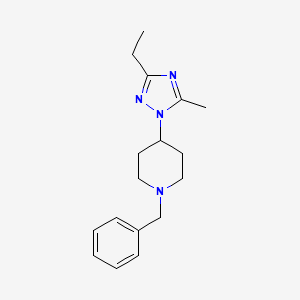 molecular formula C17H24N4 B14185787 1-Benzyl-4-(3-ethyl-5-methyl-1H-1,2,4-triazol-1-yl)piperidine CAS No. 917807-11-5