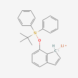 molecular formula C25H25LiOSi B14185818 lithium;tert-butyl-(3H-inden-3-id-4-yloxy)-diphenylsilane CAS No. 917617-36-8