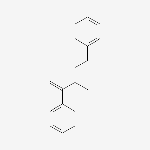 molecular formula C18H20 B14185825 1,1'-(3-Methylpent-1-ene-2,5-diyl)dibenzene CAS No. 858942-11-7