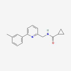 molecular formula C17H18N2O B14185827 N-{[6-(3-Methylphenyl)pyridin-2-yl]methyl}cyclopropanecarboxamide CAS No. 833456-10-3