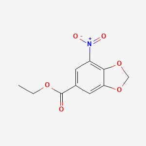 molecular formula C10H9NO6 B1418583 ethyl 7-nitro-2H-1,3-benzodioxole-5-carboxylate CAS No. 1156940-88-3