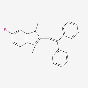 molecular formula C25H21F B14185835 2-(2,2-Diphenylethenyl)-6-fluoro-1,3-dimethyl-1H-indene CAS No. 919789-05-2