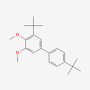 molecular formula C22H30O2 B14185840 3,4'-Di-tert-butyl-4,5-dimethoxy-1,1'-biphenyl CAS No. 923277-44-5