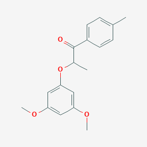 molecular formula C18H20O4 B14185860 2-(3,5-Dimethoxyphenoxy)-1-(4-methylphenyl)propan-1-one CAS No. 922140-82-7