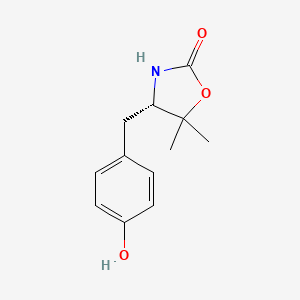 (4S)-4-[(4-hydroxyphenyl)methyl]-5,5-dimethyl-1,3-oxazolidin-2-one