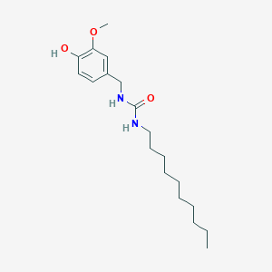 molecular formula C19H32N2O3 B14185889 N-Decyl-N'-[(4-hydroxy-3-methoxyphenyl)methyl]urea CAS No. 921766-25-8